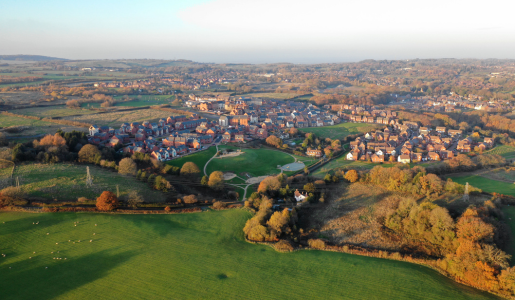 Aerial view of Lightmoor and Lawley