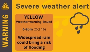 Yellow weather warning