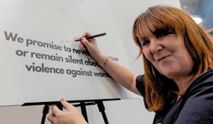 White Ribbon signing