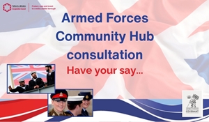 Armed Forces Community Hub consultation graphic