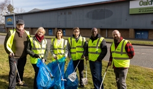 Some of the volunteer Street Champions who will be taking part in litter picks for the Great British Spring Clean.