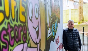 Youth club kids transform underpass with mural in Hollinswood