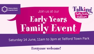 Family fun day at Telford Town Park graphic