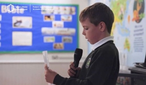 Child debating at St George's Primary School