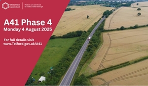 A41 Improvements Phase 4 starts Monday 4 August 2025