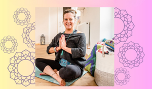 Jenna Blair yoga instructor pictured.