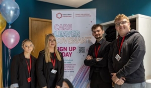 Four voice of the child apprentices at the care leaver covenant business event