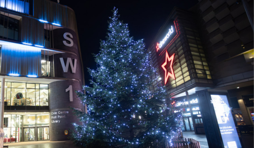 Christmas Tree outside SW1