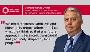 HMO consultation graphic including a picture and quote of Councillor Richard Overton