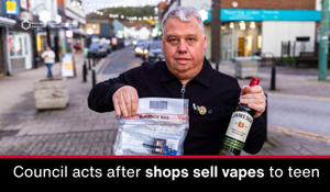Council acts after shops sell vapes to teen