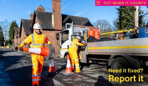 Crews setting up for pothole repairs and resurfacing works 
