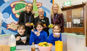 Celebrating the Lawley Primary School breakfast club success
