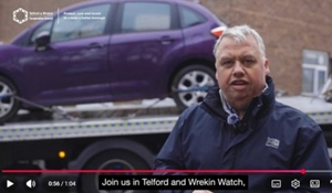 End of the road: Untaxed Citroën in Ketley meets its fate in the crusher