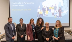 A group photograph taken at the Families First summit