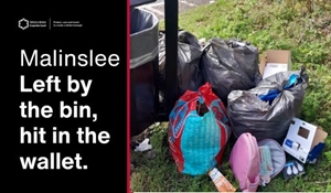 Left by the bin, hit in the wallet: Fly‑tipper pays £650