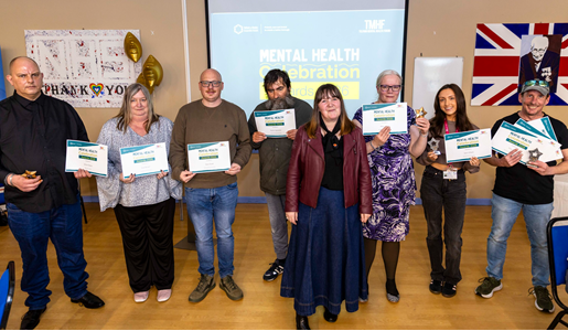 Mental Health Celebration with award winners and Cllr Kelly Middleton