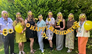 The Lingen Davies team make a birthday wish