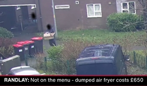 Not on the menu: Air fryer dumped by bins costs £650