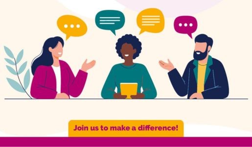 Character sit at table and talk