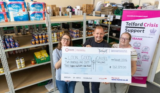 TWINCL cheque presentation 