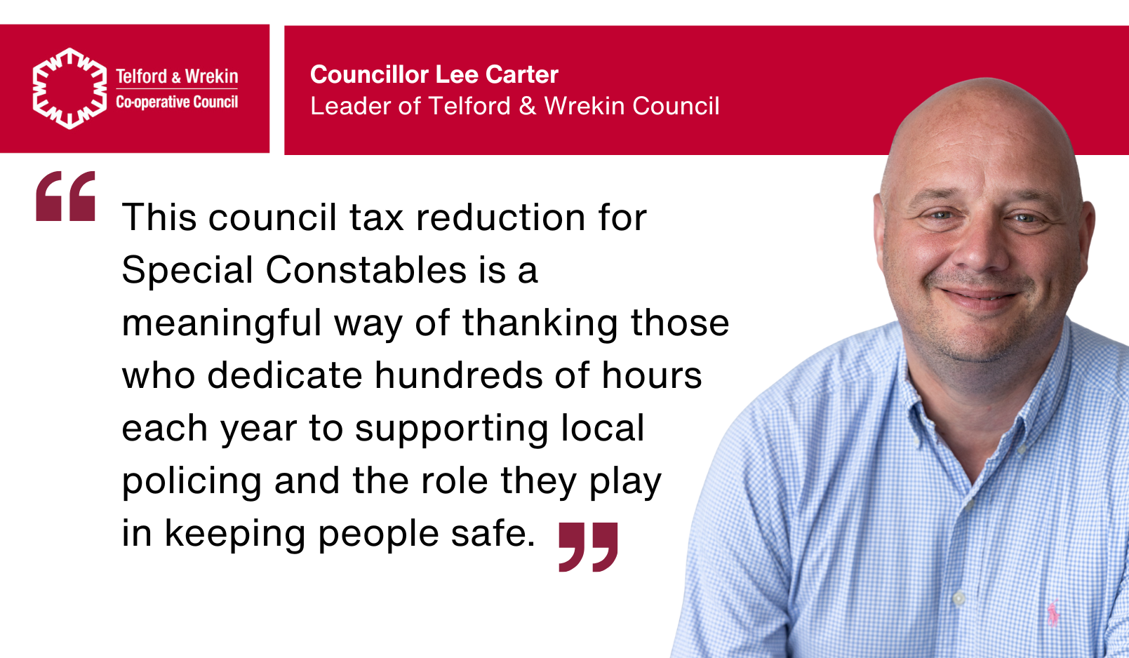 Telford & Wrekin backs council tax discount for Special Constables