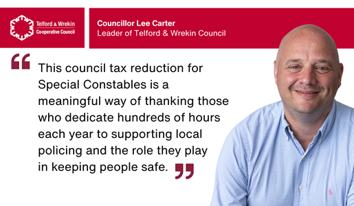 Telford & Wrekin backs council tax discount for Special Constables