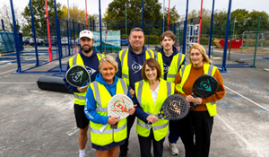 Corporate newsroom - work begins on padel court at Telford Tennis Centre