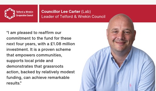 Cllr Pride funding commitment