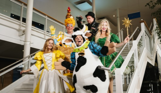 Corporate newsroom - accessible panto performance 